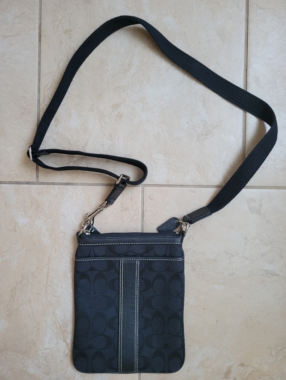 Coach Black Signature Crossbody Bag